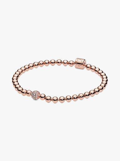 Armband med pavéinfattad pärla