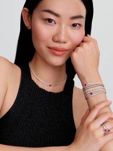 Gnistrande tennisarmband