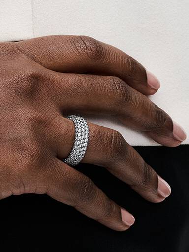 Pandora Timeless pavéprydd treradig ring