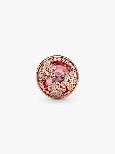 Glittrande rosa rusensköna, berlock
