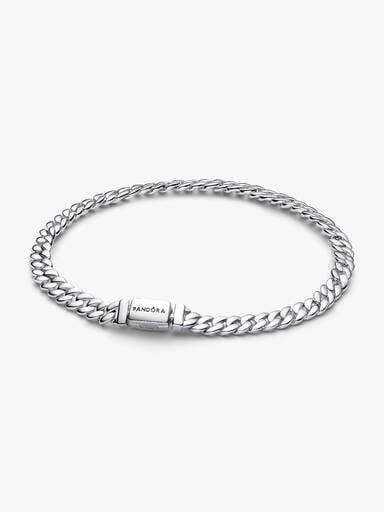 Glänsande pansarkedjearmband