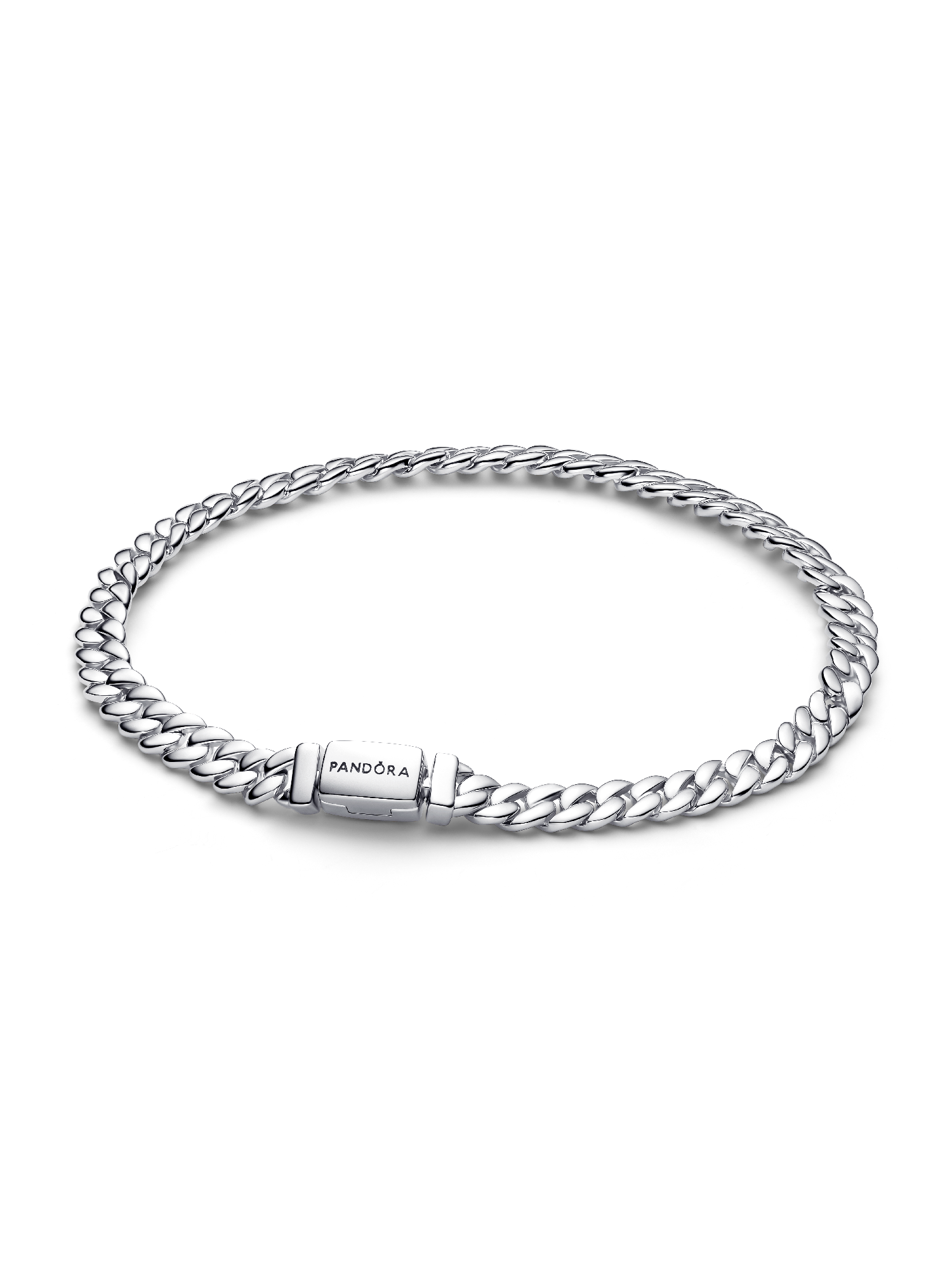 Glänsande pansarkedjearmband