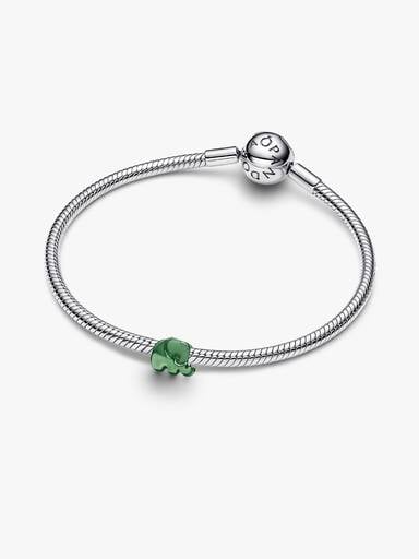 Miniberlock med grön elefant