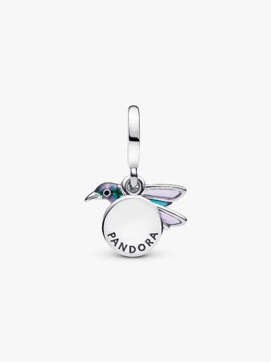 Dubbel hängberlock med kolibri