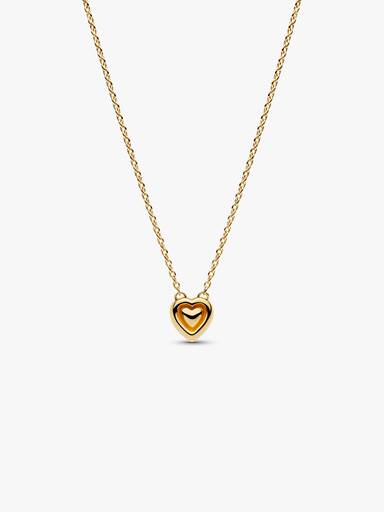 Collierhalsband med graverbart hjärta