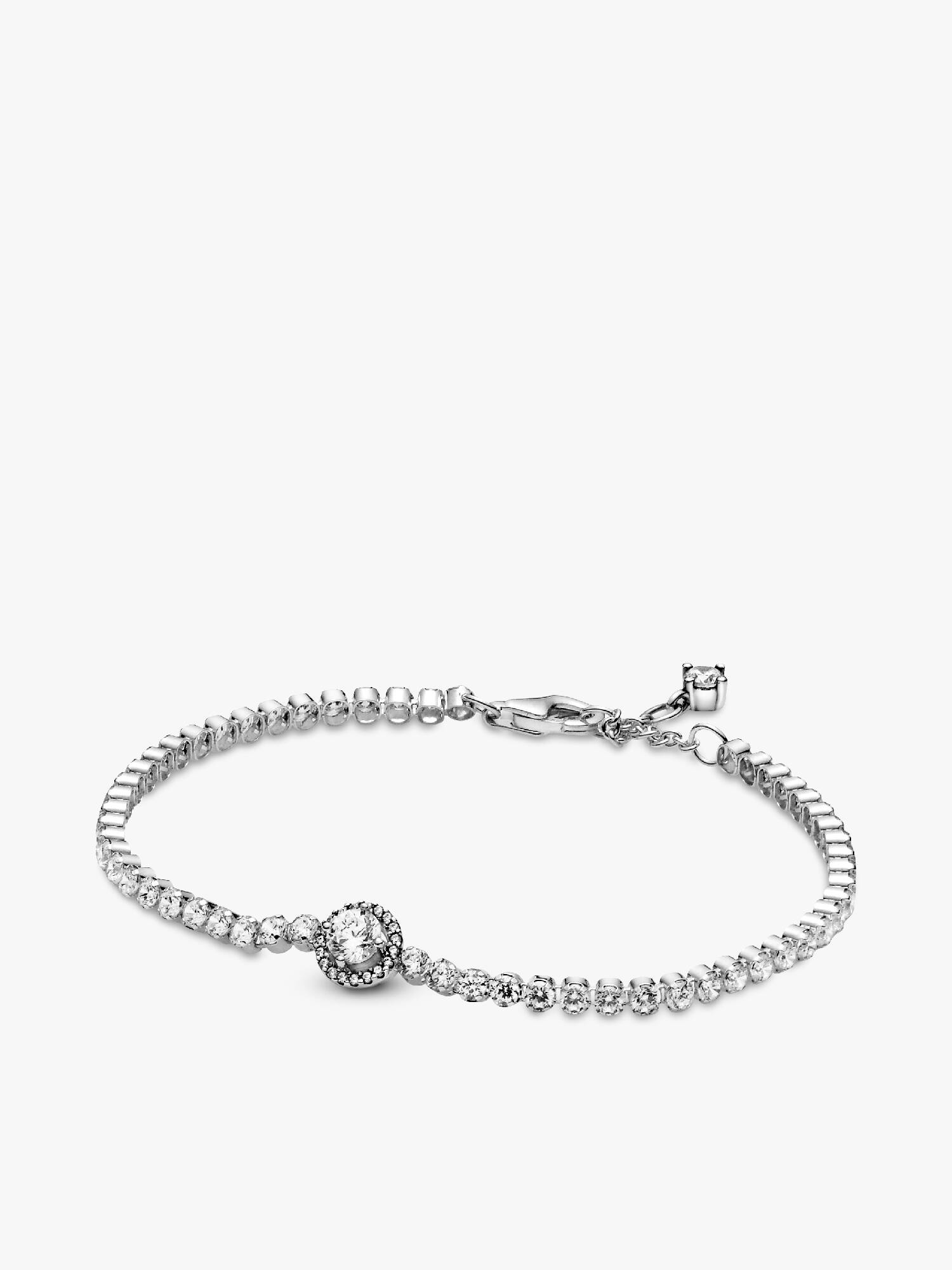 Tennisarmband med glittrande halo