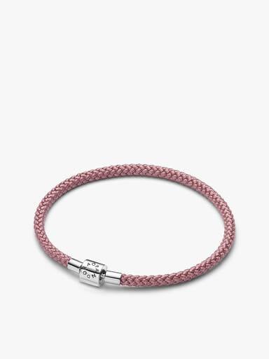 Armbandsset med tass- och hjärtberlock på snöre