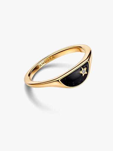 Pandora ME signetring med emalj