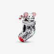 Festive Mouse & Stocking Charm