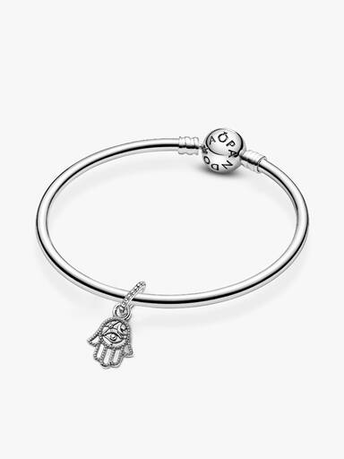 Hängberlock med skyddande Hamsa-hand