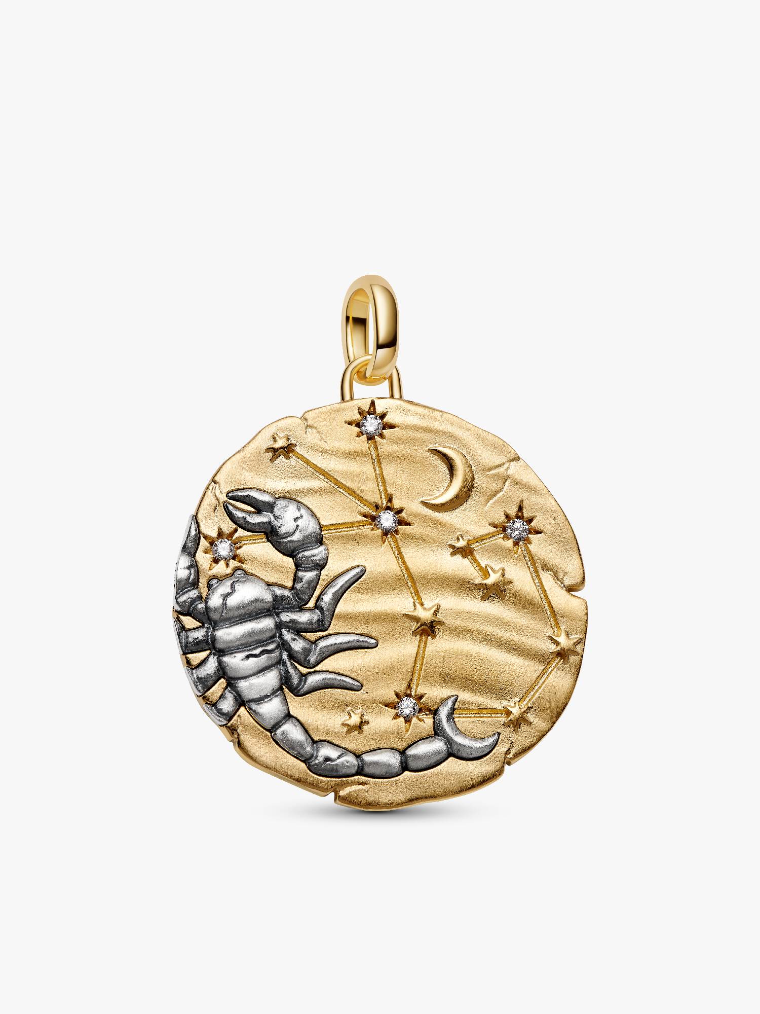 Stor medaljongberlock med stjärntecknet Skorpionen