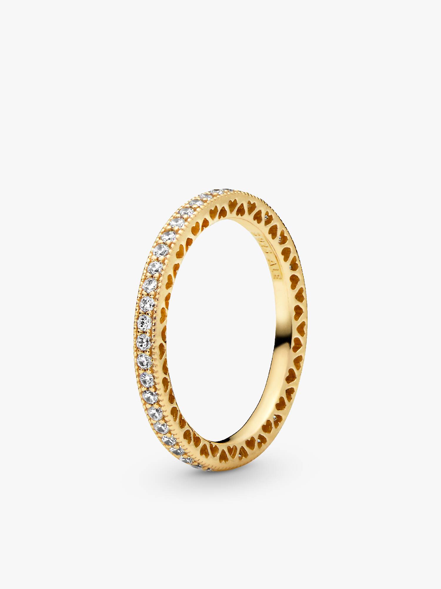 Ring med glitter och hjärtan