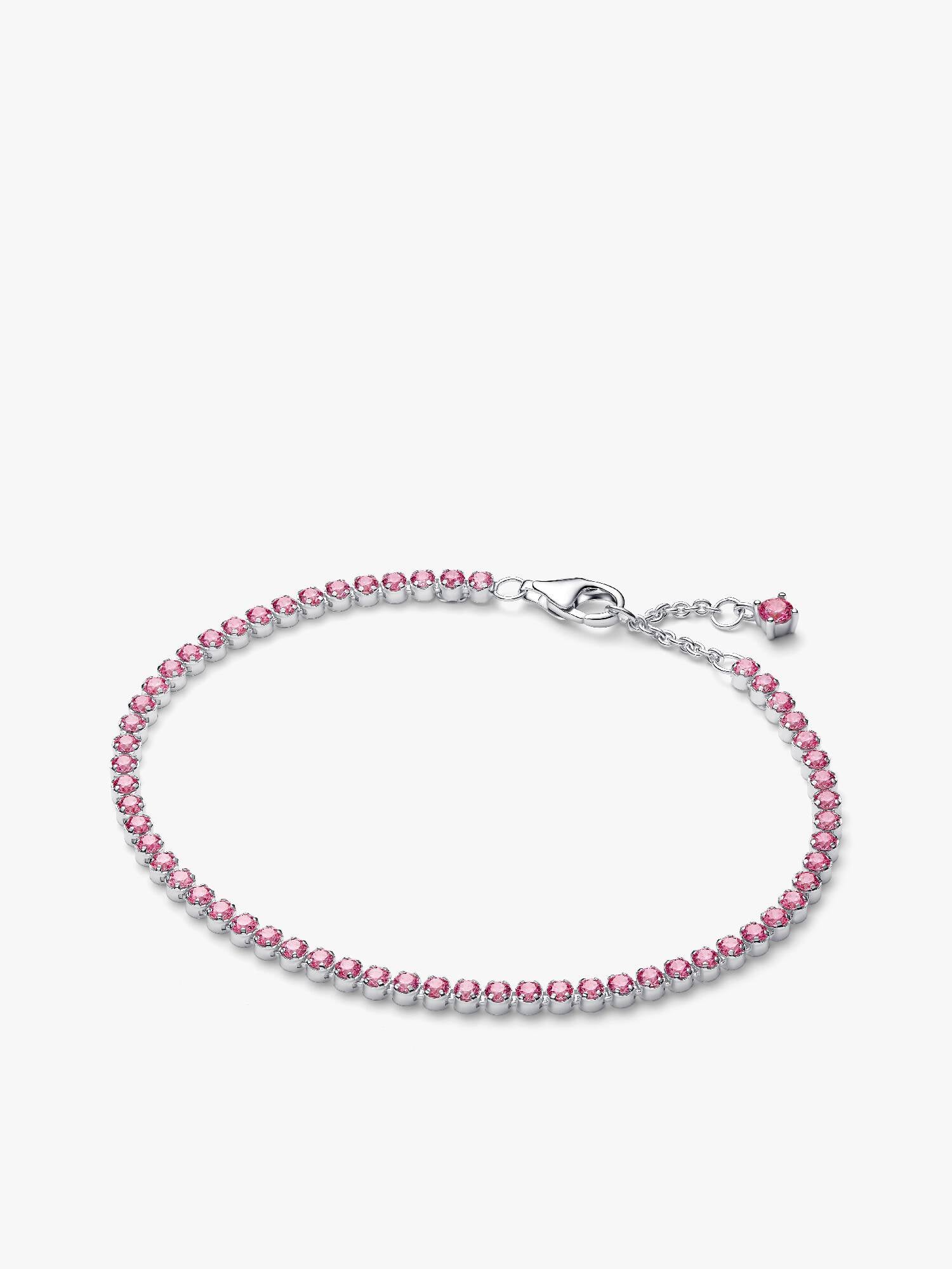 Litet rosa tennisarmband