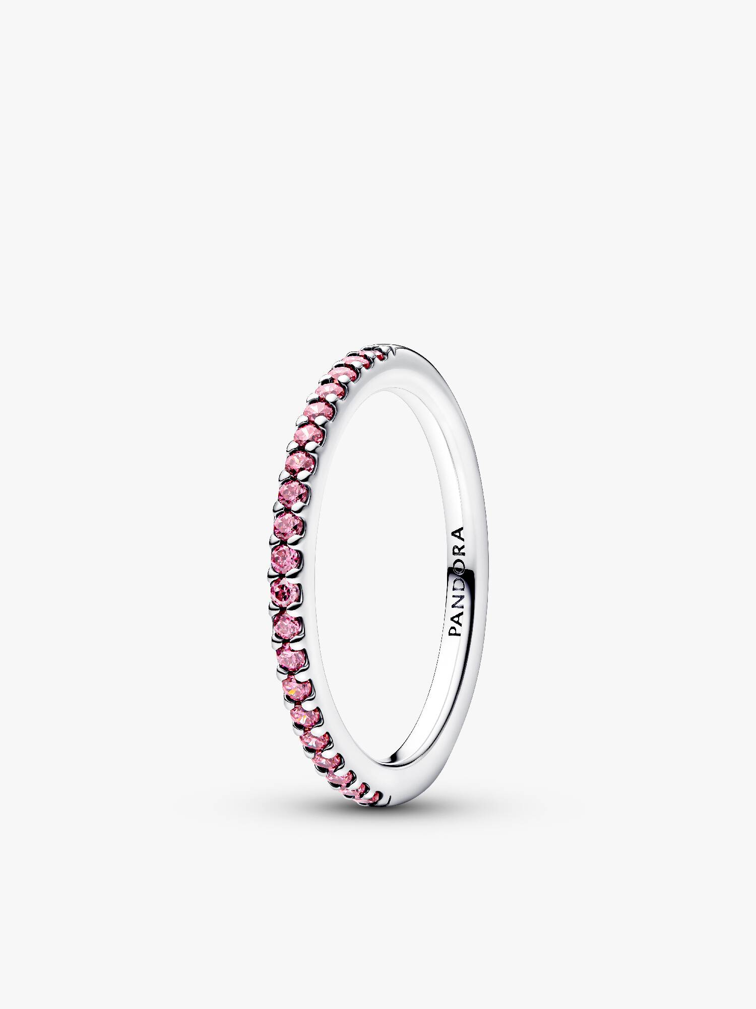 Bandring med rosa glittrande stenar