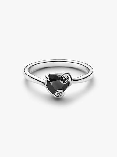 Disney The Nightmare Before Christmas Jack Black, svart hjärtformad ring