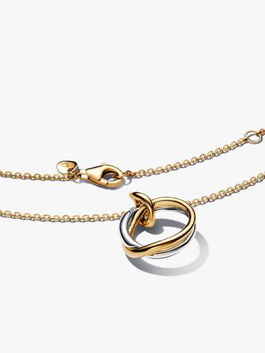 Halsband med tvåtonat hängsmycke