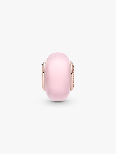 Berlock i mattrosa muranoglas