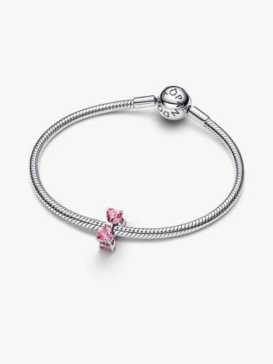 Berlock med rosa rosett