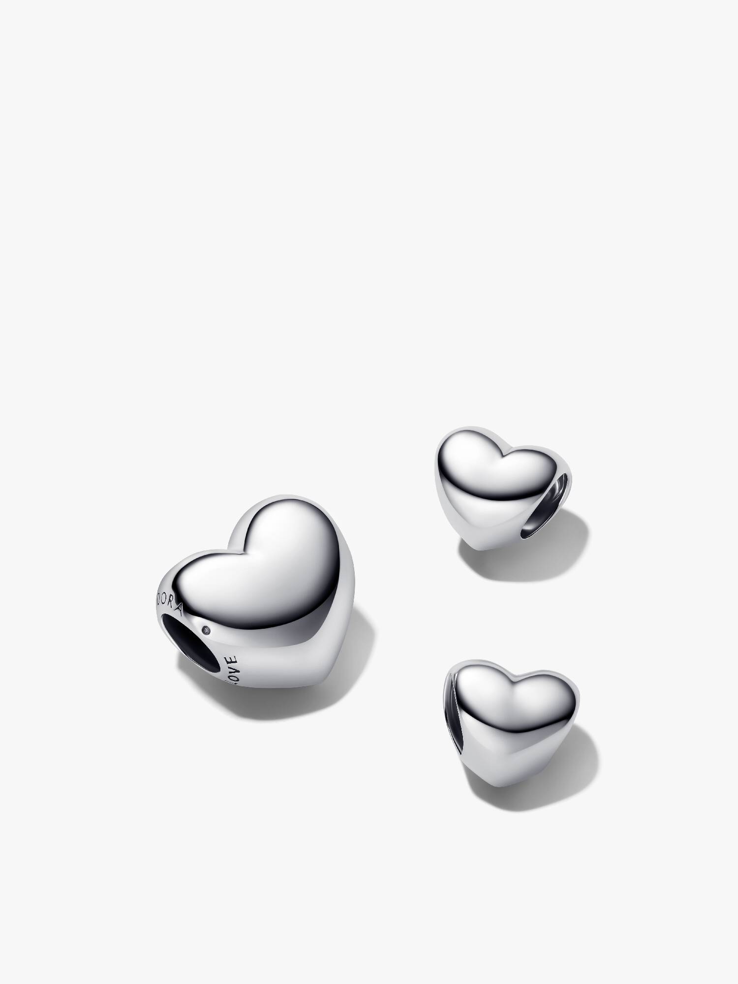 Set med hjärtformade berlocker