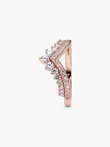 Wishbone-ring med tiaradesign