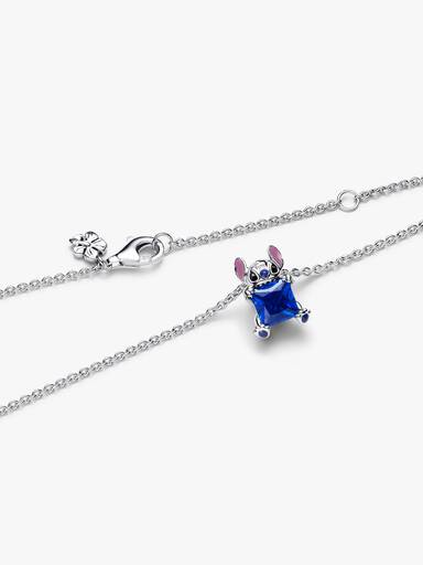 Disney Stitch collierhalsband med blå sten