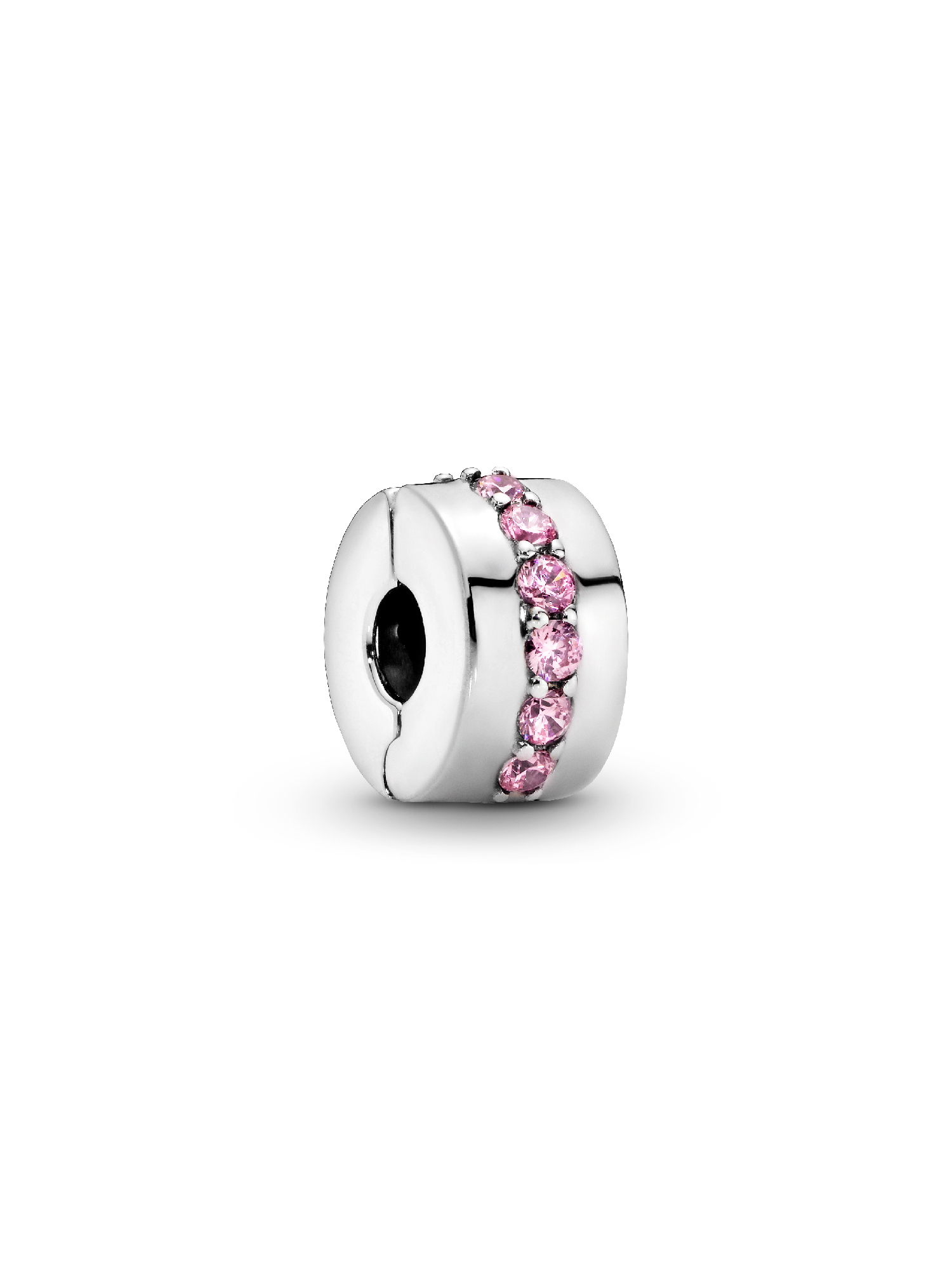 Glittrande rosa clipberlock