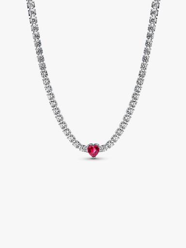 Chokerhalsband med hjärtformad halo