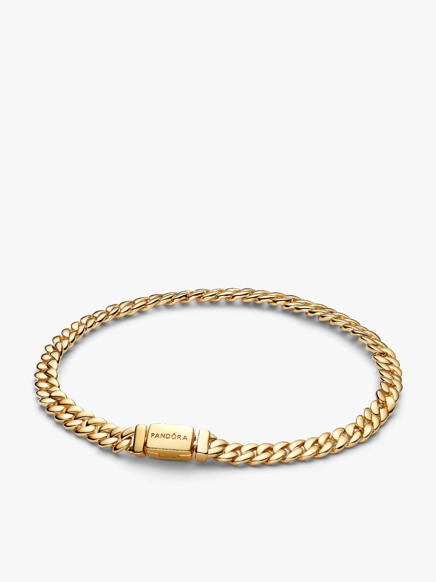 Glänsande pansarkedjearmband
