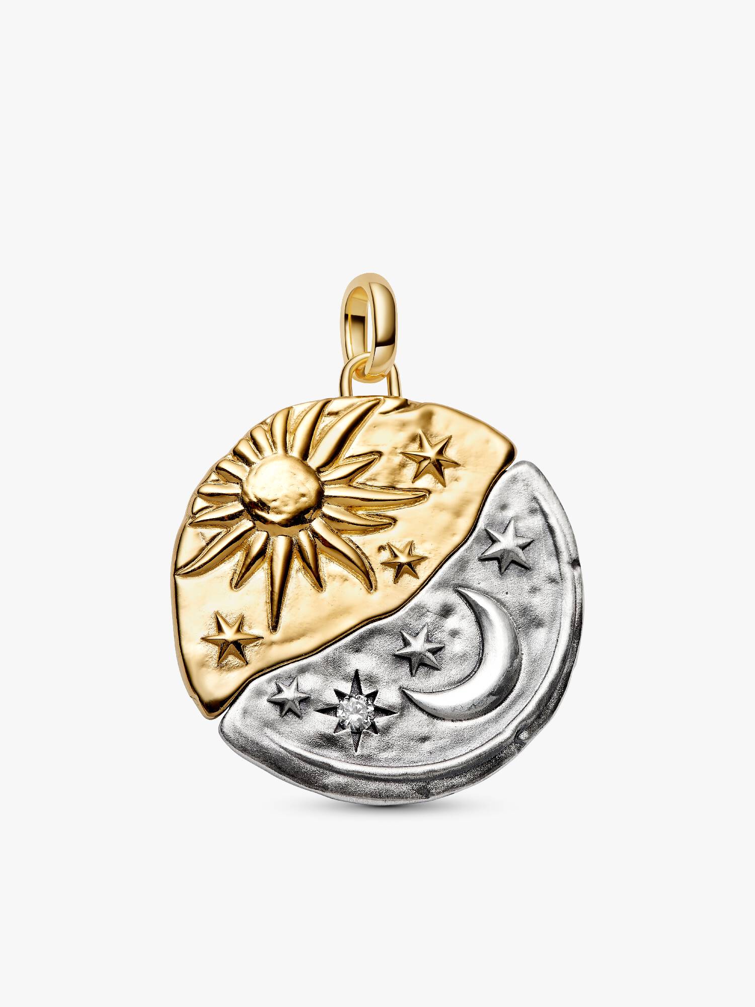 Stor medaljongberlock med sol och måne