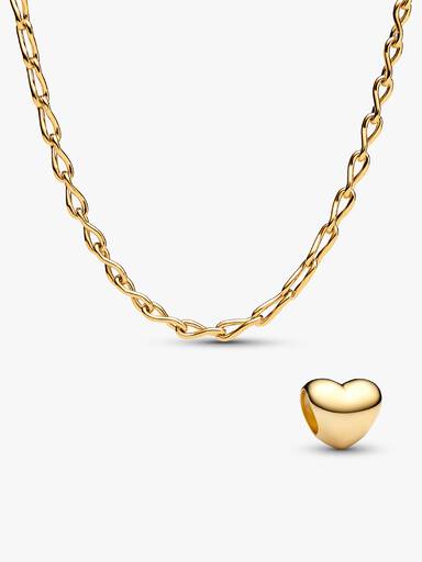 Minihjärta halsband & mini berlockset