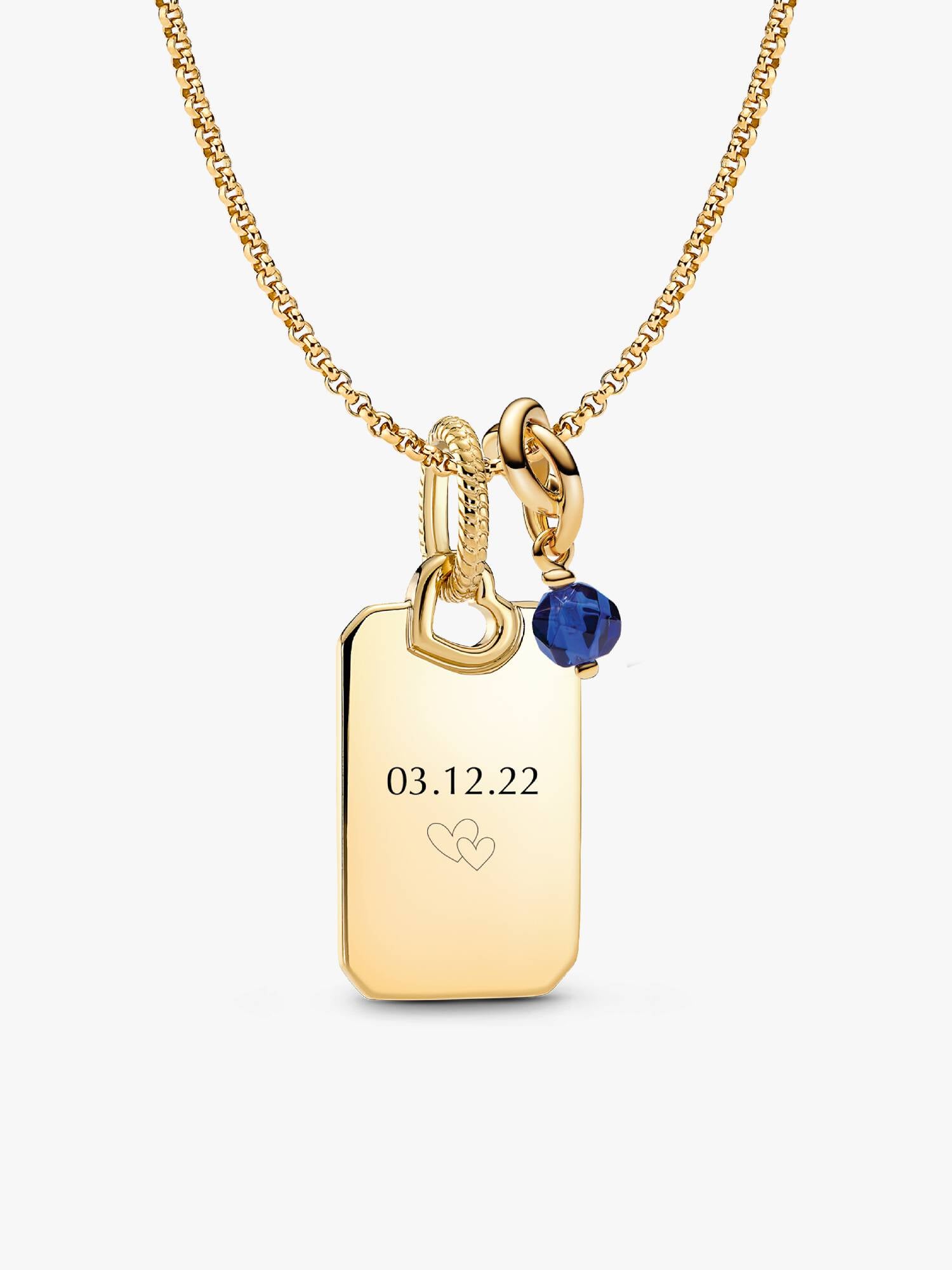 September Graverbar Hängande Berlock Halsband Set