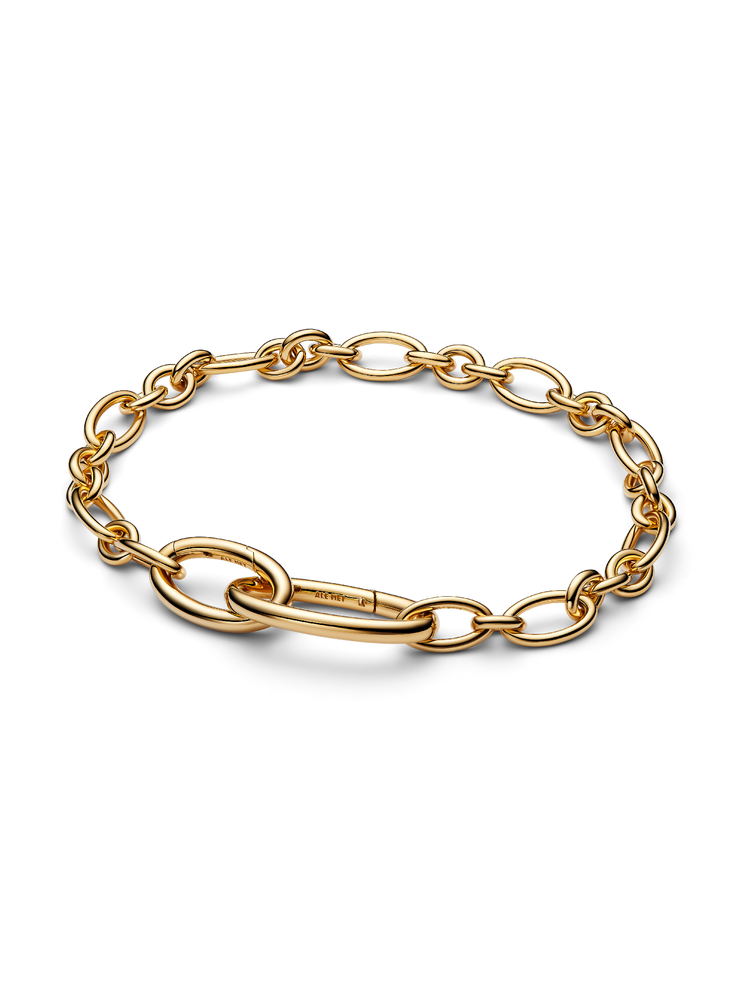 Öppningsbart ovalt länkkedjearmband 