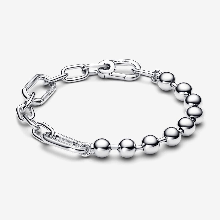 Pandora ME-armband med metallpärlor och länkkedja image number 0