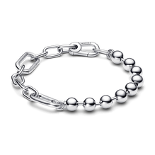 Pandora ME-armband med metallpärlor och länkkedja
