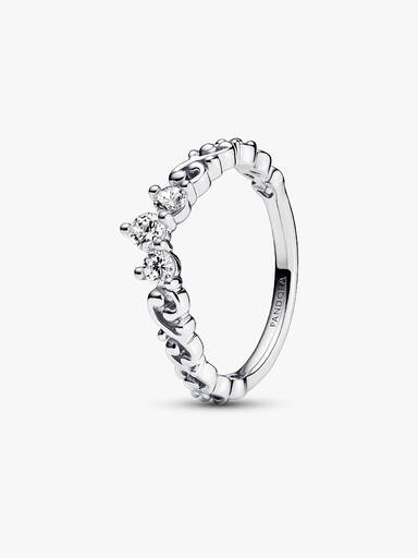 Regal Swirl Tiara Ring