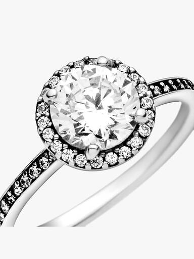 Rund glittrande ring