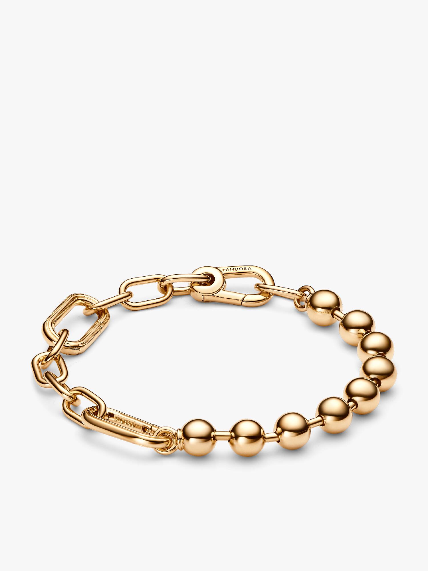 Pandora ME-armband med metallpärlor och länkkedja
