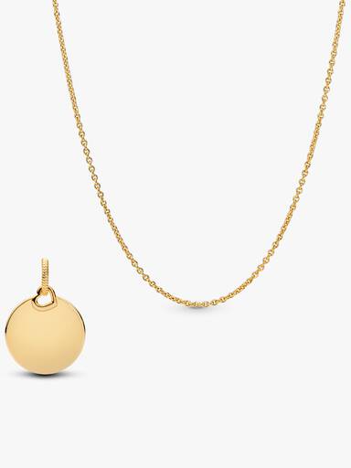 Smyckesset Särskilt Ögonblick Halsband & Rund Berlock