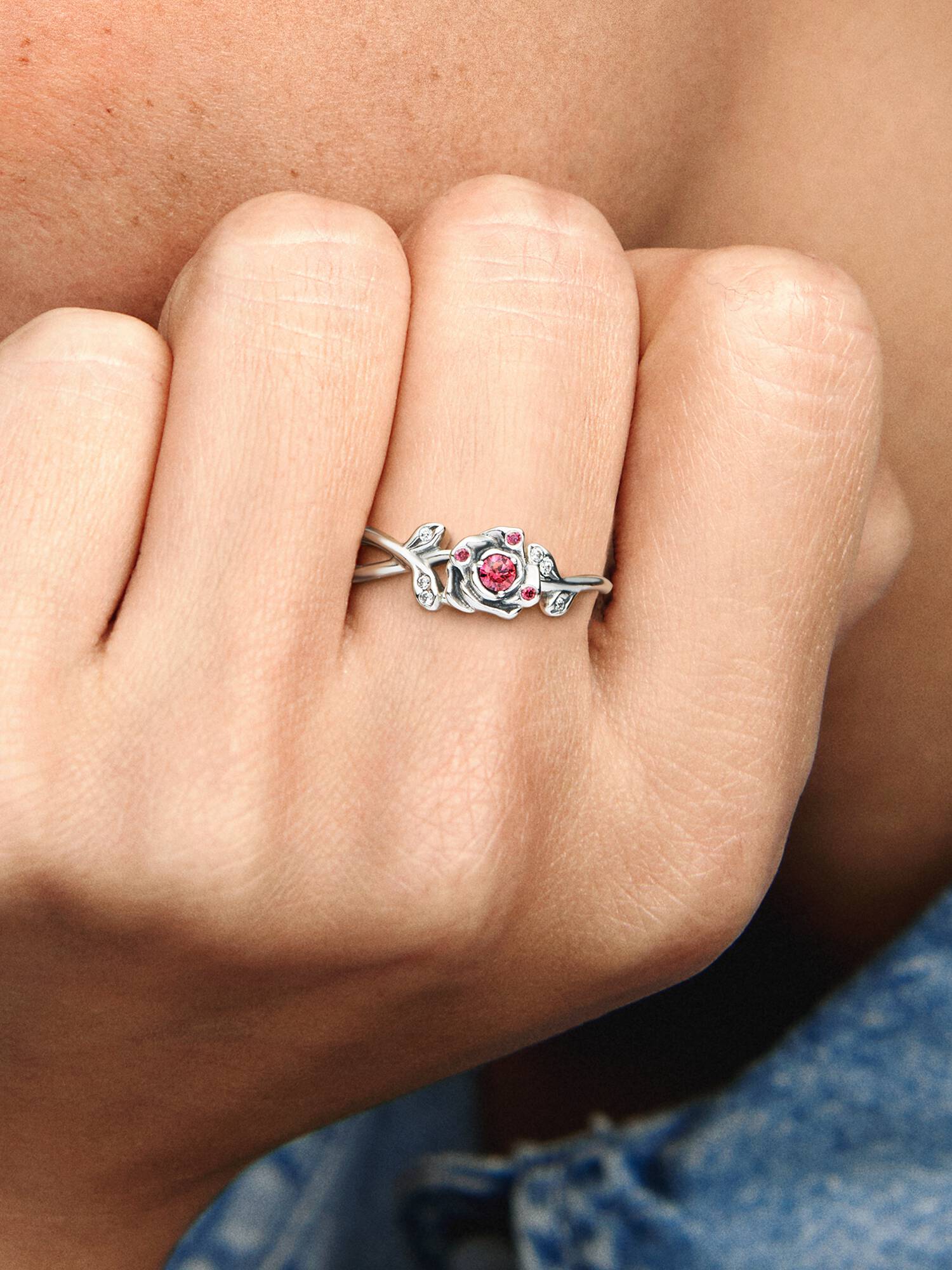 Disneyprinsessan Belle Skönheten och Odjuret Rosen Ring