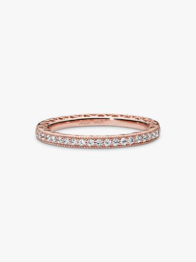 Ring med glitter och hjärtan