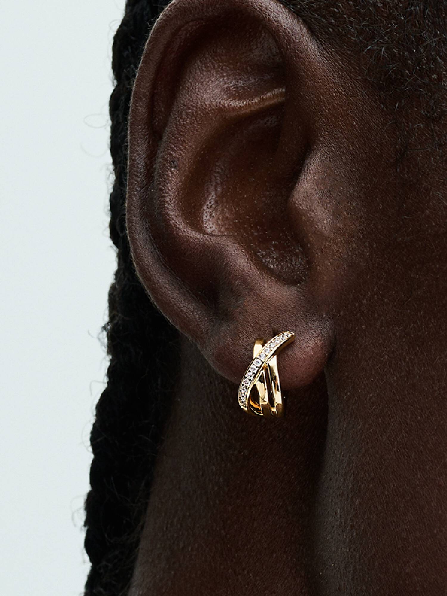 Pavéglittrande hoops