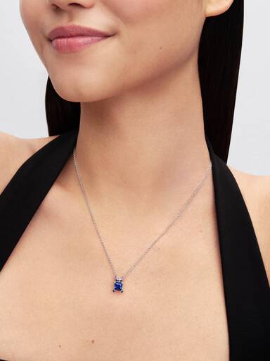 Disney Stitch collierhalsband med blå sten