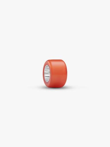 Miniberlock i orange muranoglas