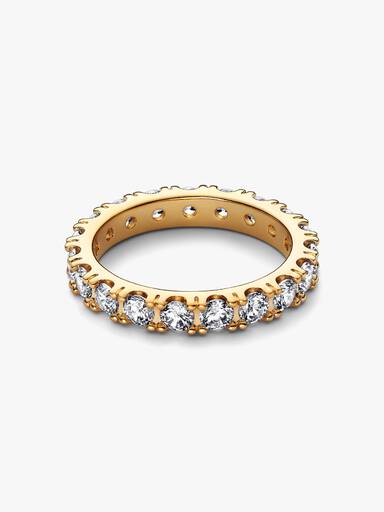 Evighetsring med glittrande stenar
