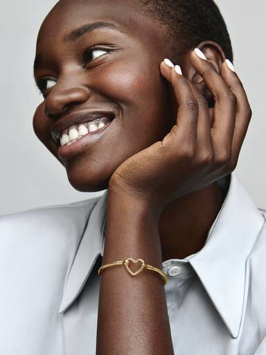 Pandora Moments ormkedjearmband med hjärtlås