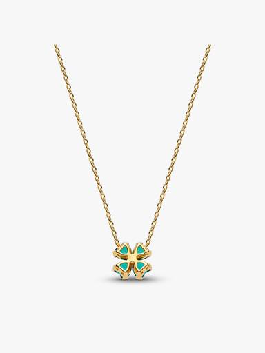 Halsband med hängsmycke fyrklöver