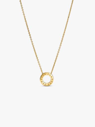 Pandora glittrande halsband med logotyp