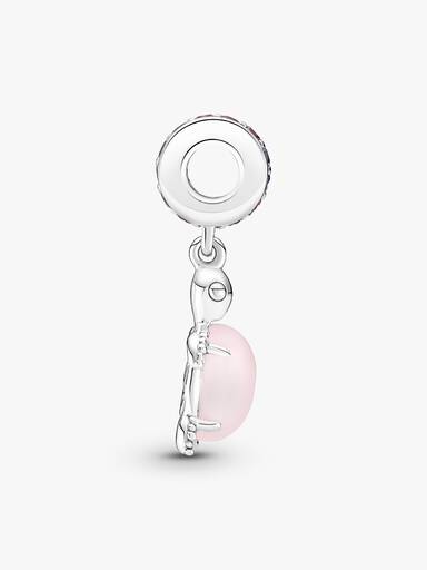 Skölpaddsberock med rosa muranoglas