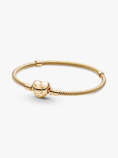 Pandora Moments Hjärtlås Ormkedjearmband