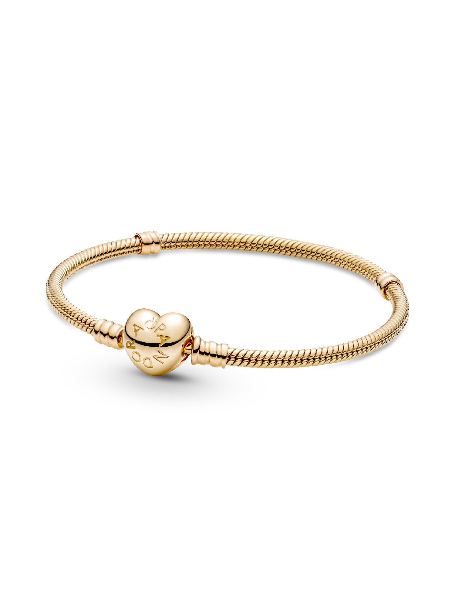 Pandora Moments Hjärtlås Ormkedjearmband